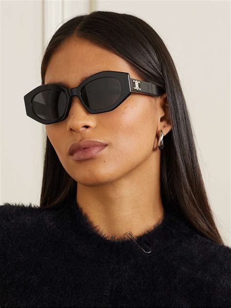 cat eye sunglasses in acetate with mirror lenses celine|Cat Eye sunglasses in acetate with mirror lenses .